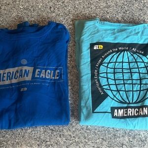 2 American Eagle men’s XS long sleeve t-shirts